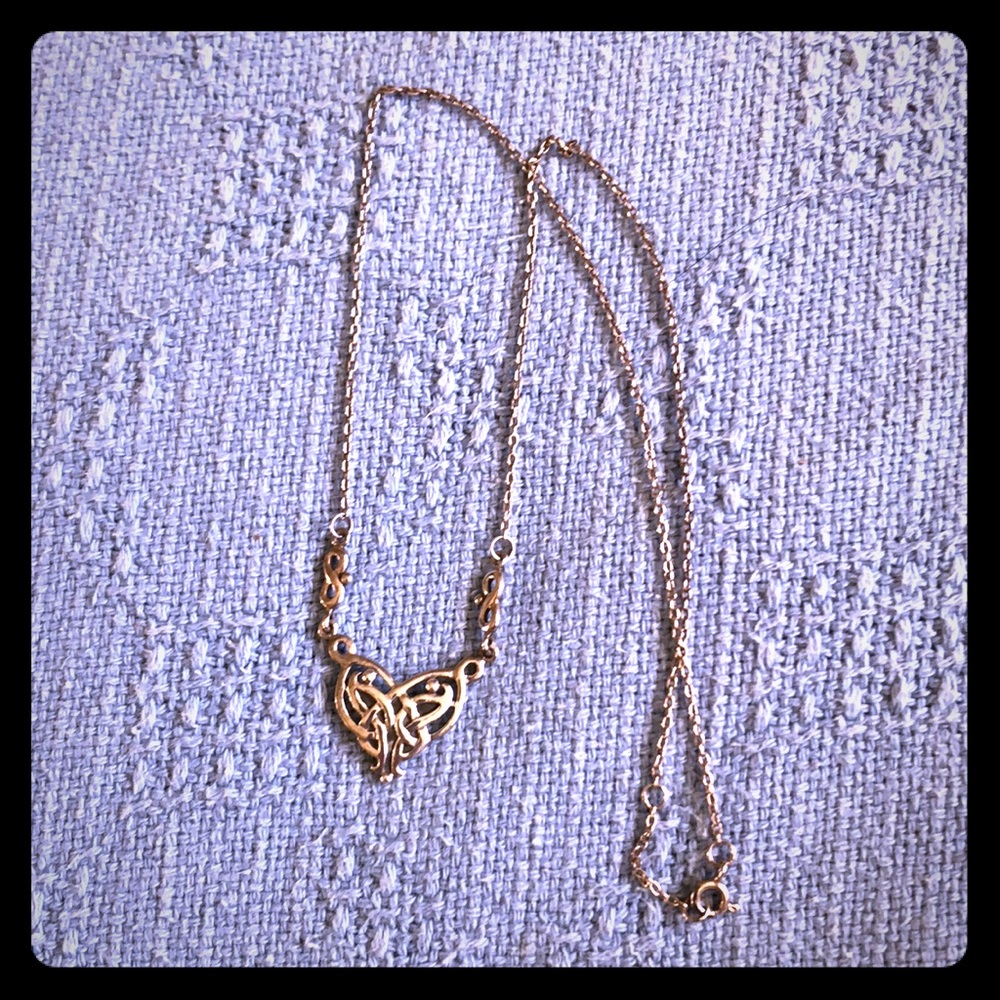 .925 silver Celtic knot necklace.